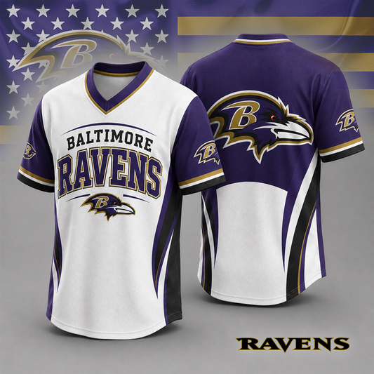 BAL x NFL Team Spirit V-Neck Jersey