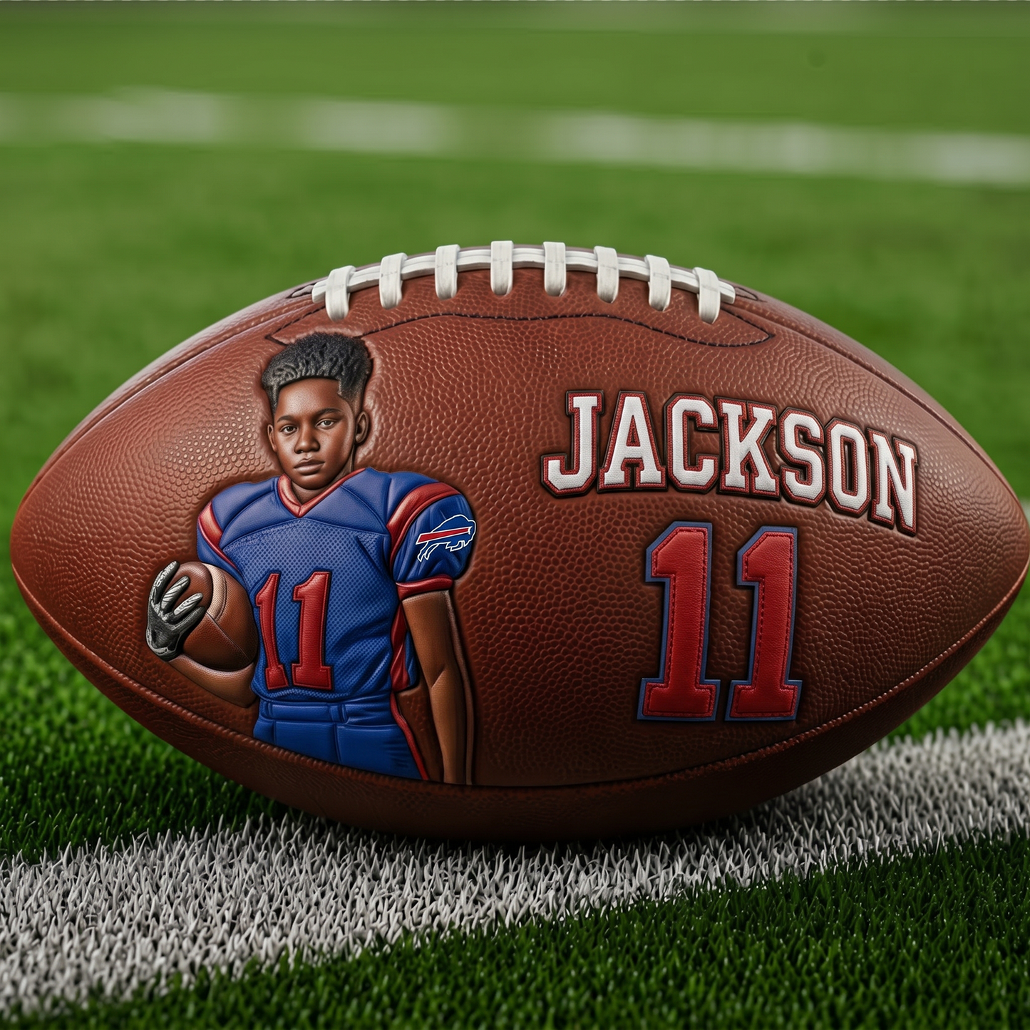 Any Photo Love Football - Personalized Football NFL BQH