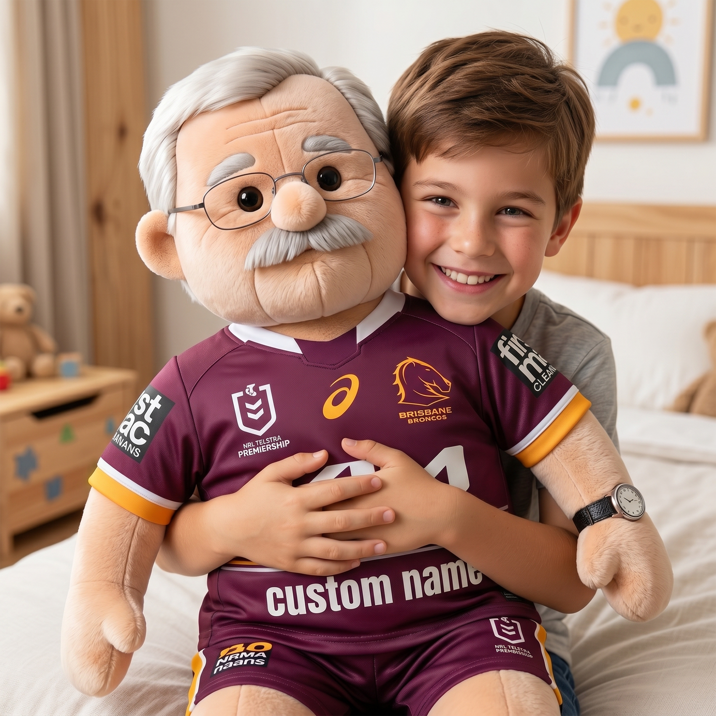 Funny NRL Personalized Premium Faux Fur Pillow 1206 NAK NHT