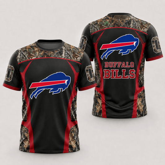 BUF x NFL Hunting Camo 3D Shirt