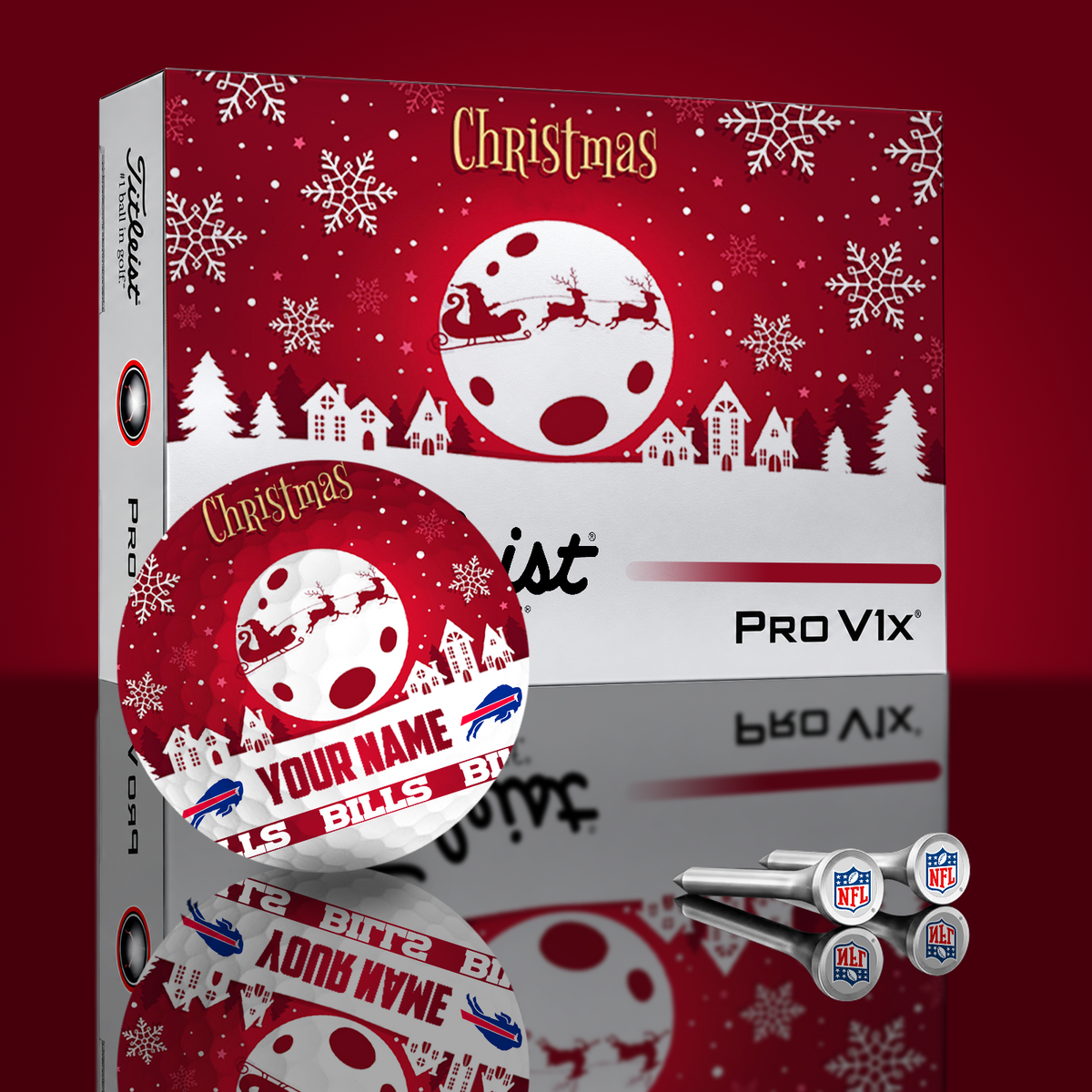 BUF x NFL PERSONALIZED GOLF BALL LIMITED EDITION V3