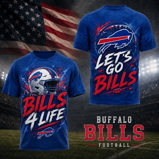BUF x NFL Premium Fan For Life 3D Shirt