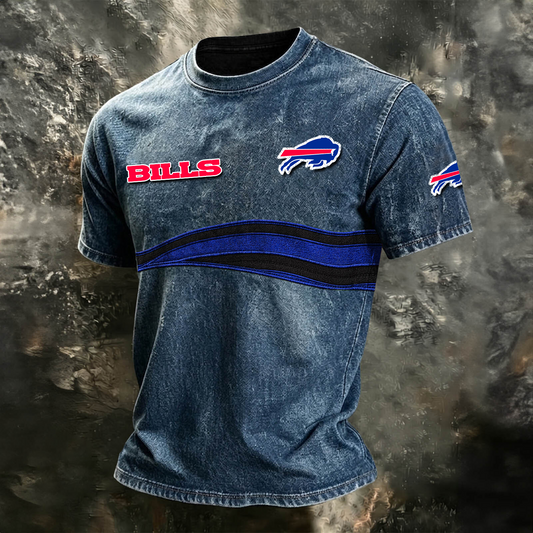 BUF x NFL Washed Cotton Retro Men's T-shirt