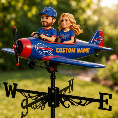 NFL Airphane Couple - Personalized Couple Weather Vane 1006 NAK NHT