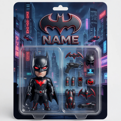 Custom Superhero Action Figure Plaque, Personalized Fan Photo Plaque, Custom Comic Hero Collectible Gift, Personalized Action Figure Display for Fans BQH