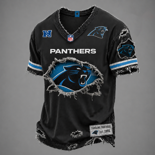 CAR x NFL LUXURY V-Neck T-Shirt V3 1906