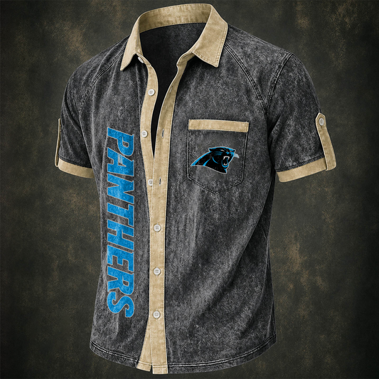 CAR x NFL Short-Sleeve Button-Up Sports Shirt