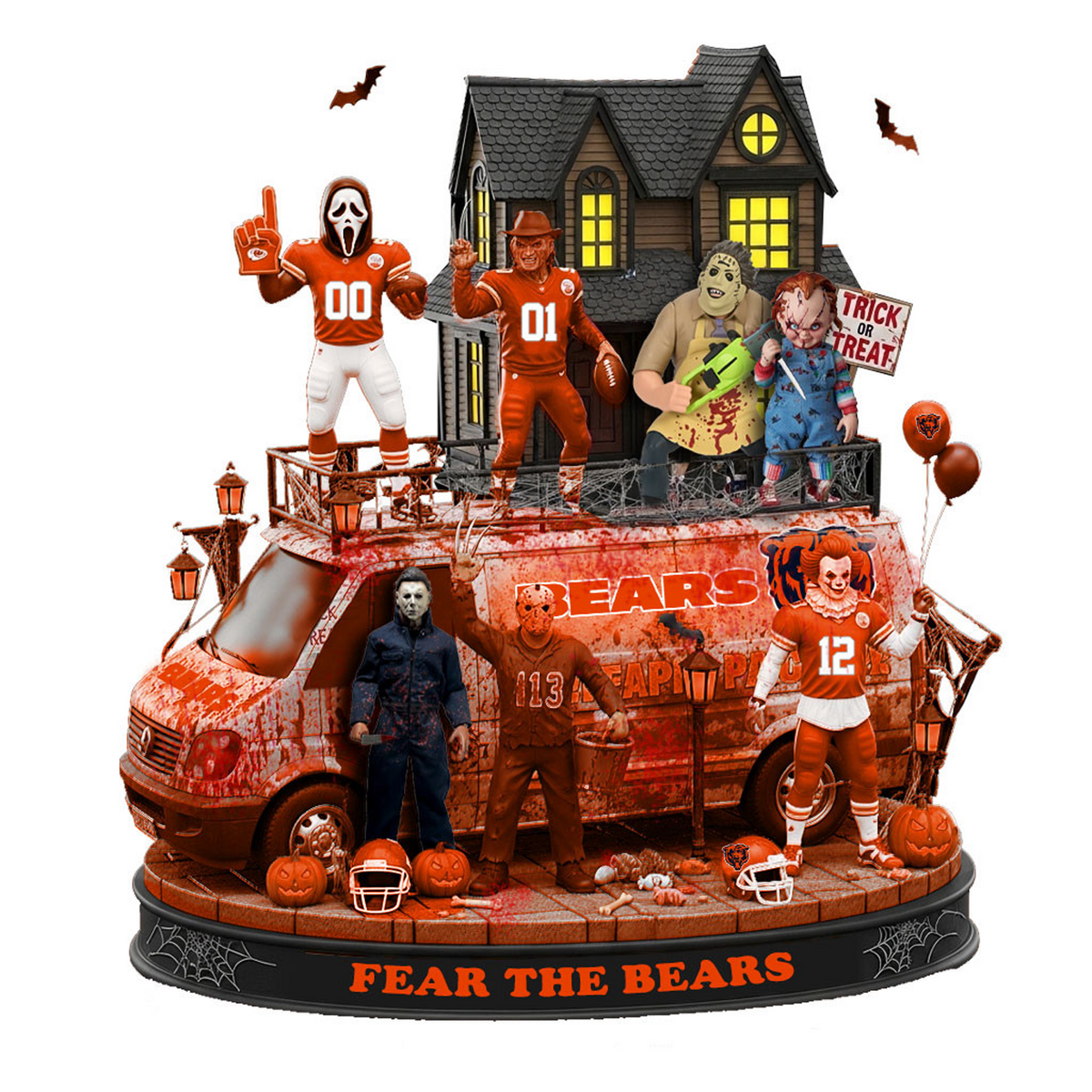 CHI x NFL Halloween Acrylic Plaque