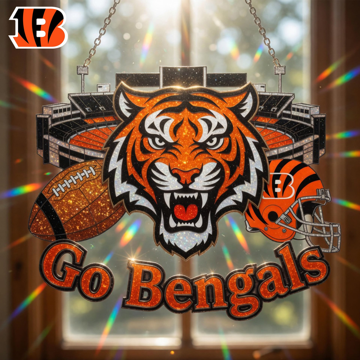 CIN x NFL Game Day Suncatcher