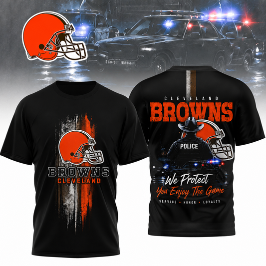 CLE x NFL Premium Police Tribute Team 3D Shirt