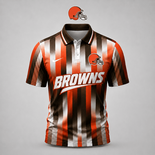 CLE x NFL Premium Team Polo Shirt For Men Football