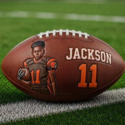 Any Photo Love Football - Personalized Football NFL BQH