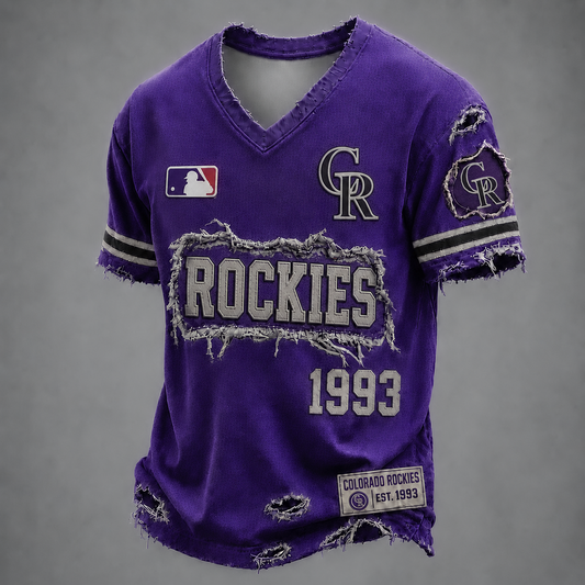 COL x MLB LUXURY V-Neck T-Shirt 0406 DatND DVT