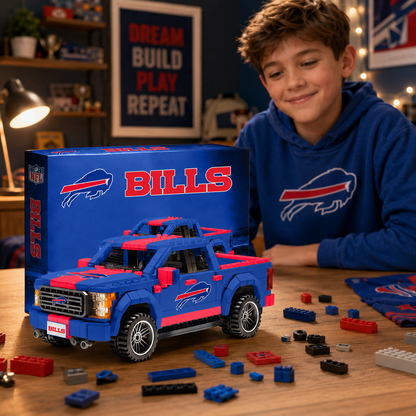 NFL 3D Racing Truck Model Building Block Set 0406 NAK TTT