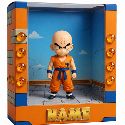 Personalized Anime Plaque Custom Photo – Martial Arts Kid Gift, Custom 3D Character Display, Birthday Gift for Kids, Name Personalized Keepsake