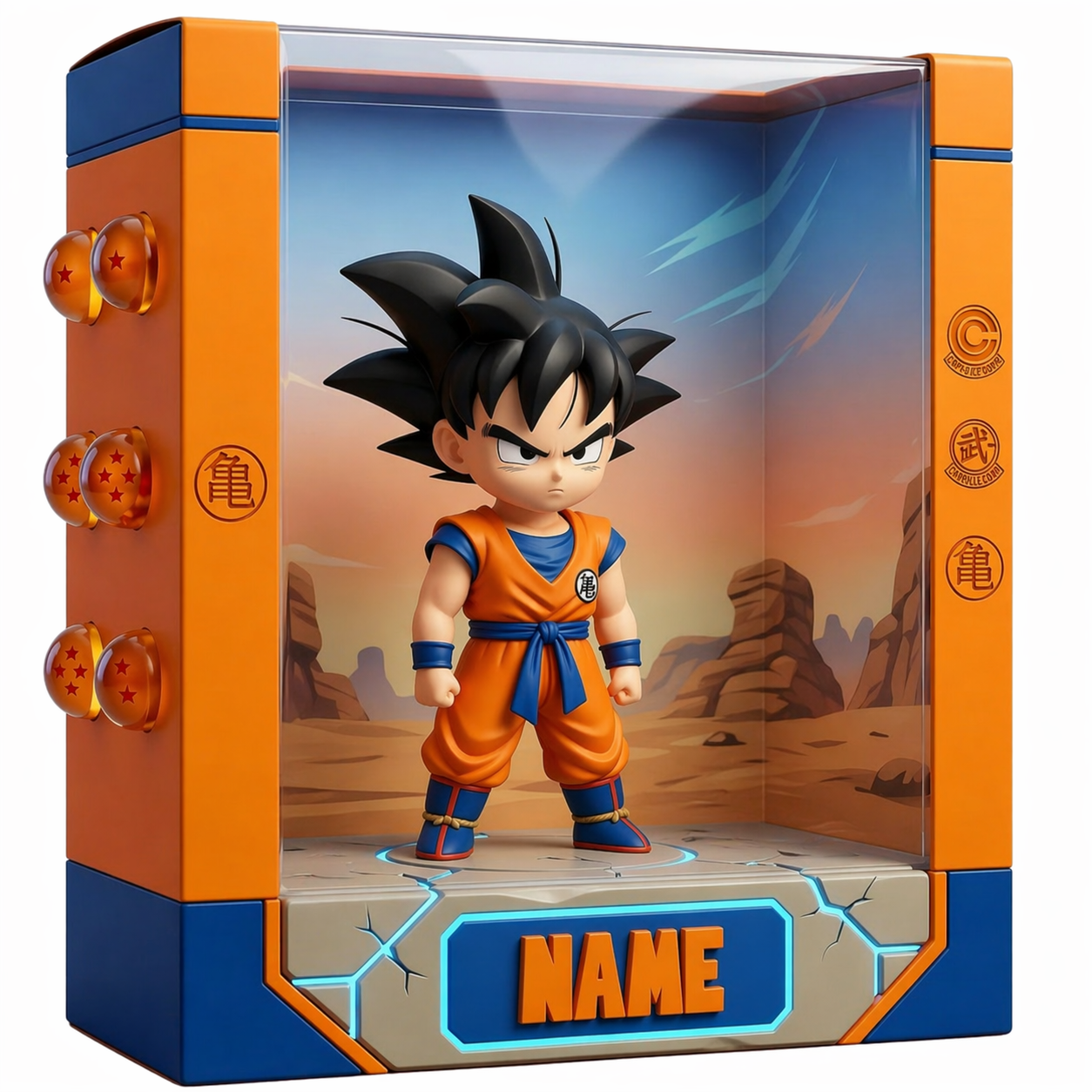 Personalized Anime Plaque Custom Photo – Martial Arts Kid Gift, Custom 3D Character Display, Birthday Gift for Kids, Name Personalized Keepsake