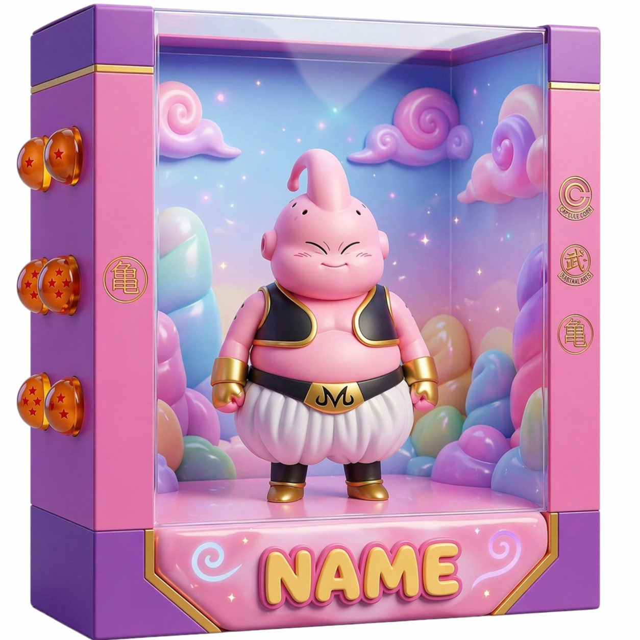 Personalized Anime Plaque Custom Photo – Martial Arts Kid Gift, Custom 3D Character Display, Birthday Gift for Kids, Name Personalized Keepsake