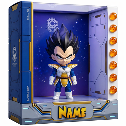 Personalized Anime Plaque Custom Photo – Martial Arts Kid Gift, Custom 3D Character Display, Birthday Gift for Kids, Name Personalized Keepsake