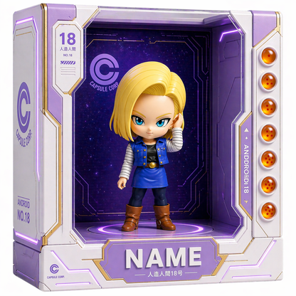 Personalized Anime Plaque Custom Photo – Martial Arts Kid Gift, Custom 3D Character Display, Birthday Gift for Kids, Name Personalized Keepsake