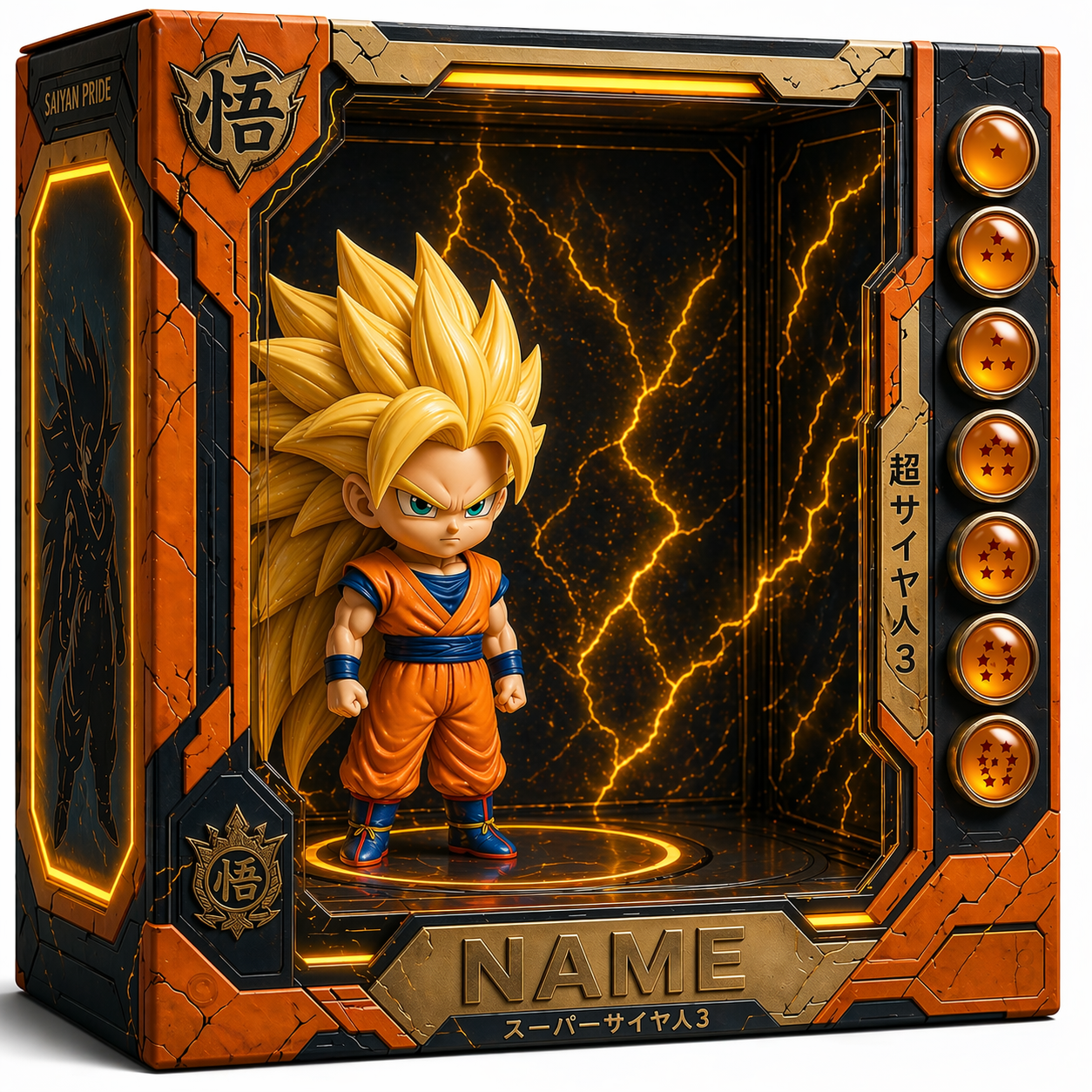 Personalized Anime Plaque Custom Photo – Martial Arts Kid Gift, Custom 3D Character Display, Birthday Gift for Kids, Name Personalized Keepsake