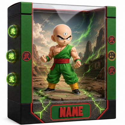 Personalized Anime Plaque Custom Photo – Martial Arts Kid Gift, Custom 3D Character Display, Birthday Gift for Kids, Name Personalized Keepsake