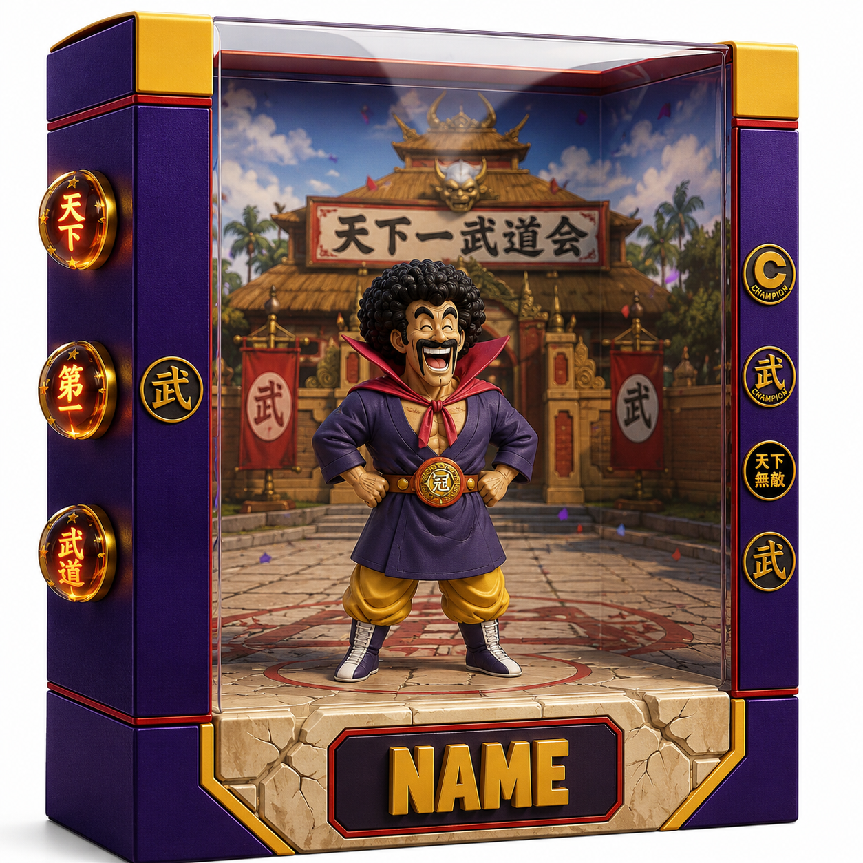 Personalized Anime Plaque Custom Photo – Martial Arts Kid Gift, Custom 3D Character Display, Birthday Gift for Kids, Name Personalized Keepsake