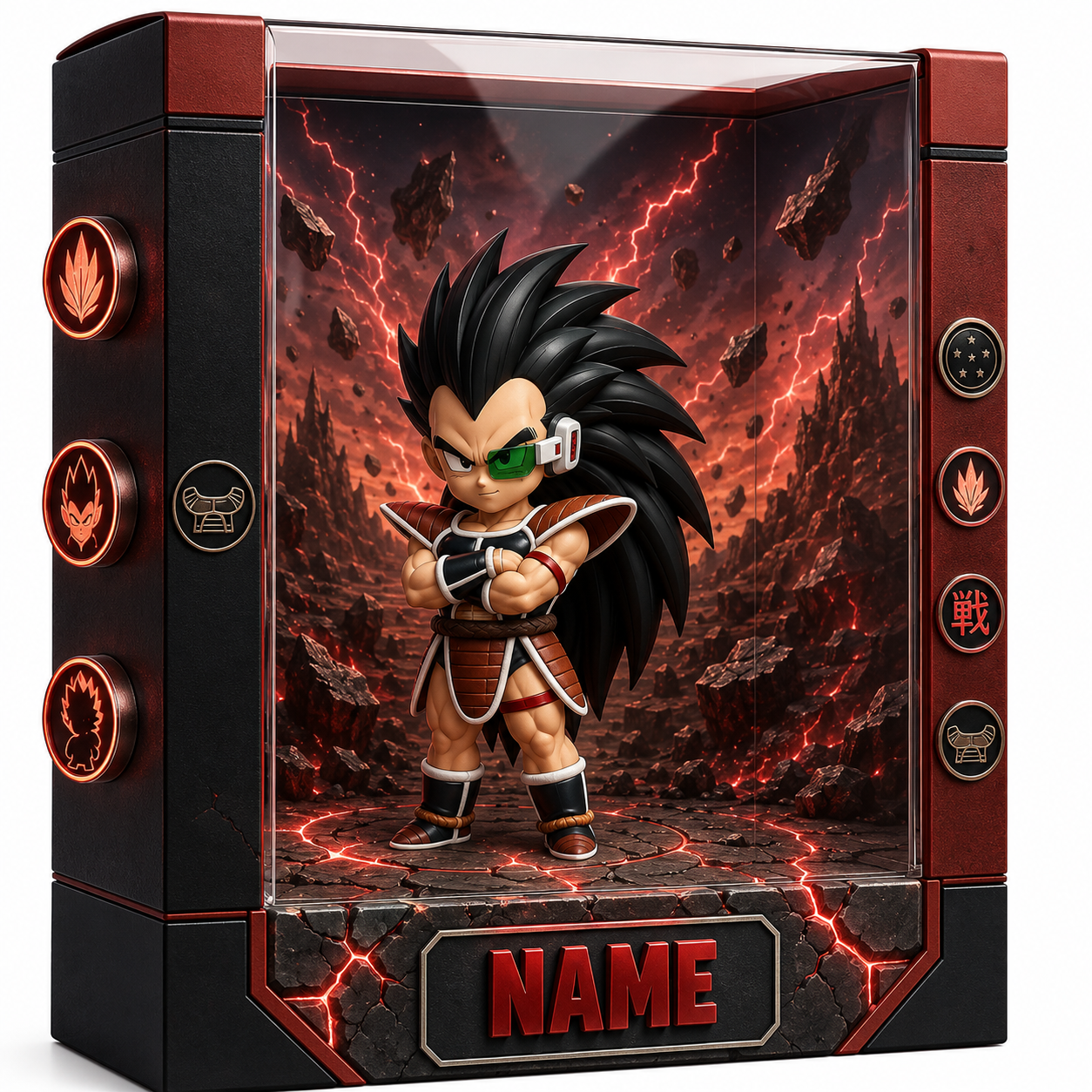 Personalized Anime Plaque Custom Photo – Martial Arts Kid Gift, Custom 3D Character Display, Birthday Gift for Kids, Name Personalized Keepsake
