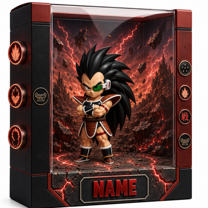 Personalized Anime Plaque Custom Photo – Martial Arts Kid Gift, Custom 3D Character Display, Birthday Gift for Kids, Name Personalized Keepsake