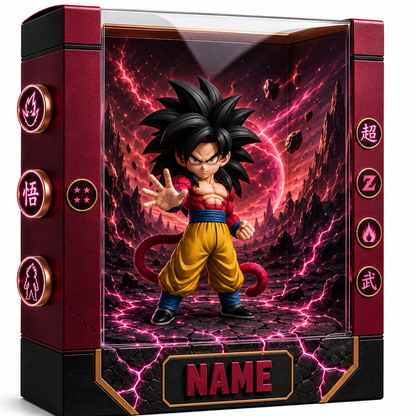 Personalized Anime Plaque Custom Photo – Martial Arts Kid Gift, Custom 3D Character Display, Birthday Gift for Kids, Name Personalized Keepsake