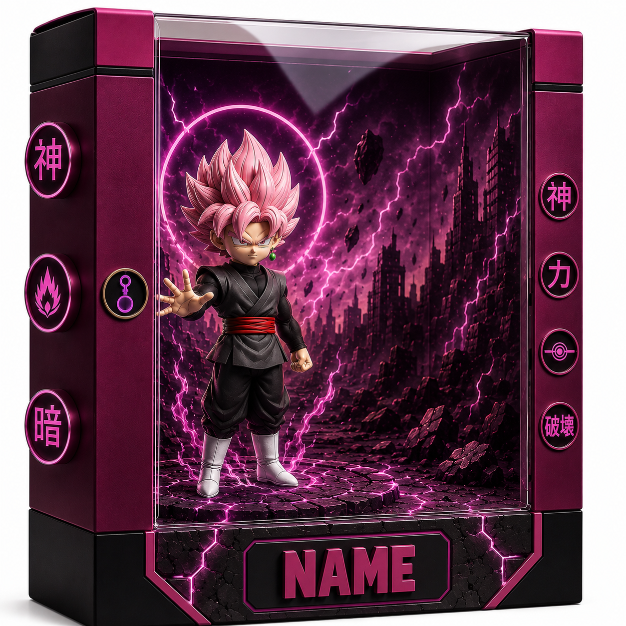 Personalized Anime Plaque Custom Photo – Martial Arts Kid Gift, Custom 3D Character Display, Birthday Gift for Kids, Name Personalized Keepsake