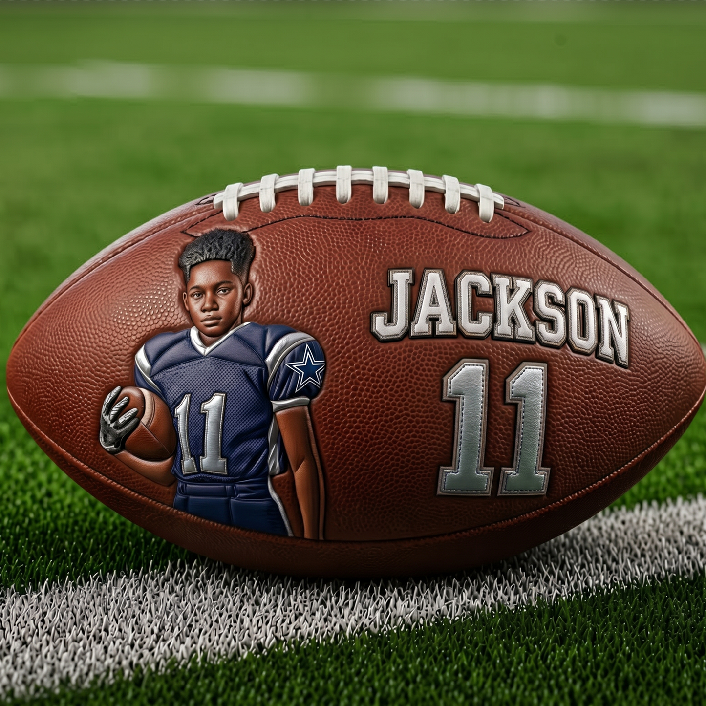 Any Photo Love Football - Personalized Football NFL BQH