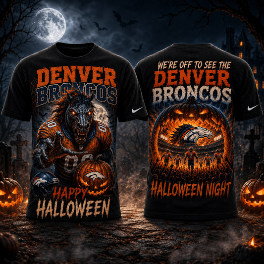 DEN x NFL Halloween Game Day 3D Shirt