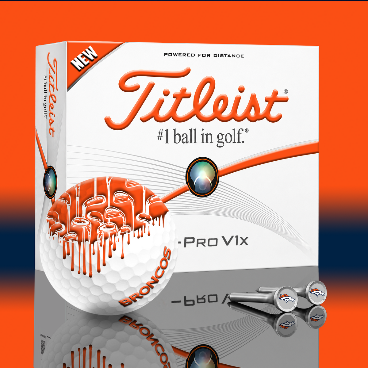 DEN x NFL PERSONALIZED GOLF BALL LIMITED EDITION V2