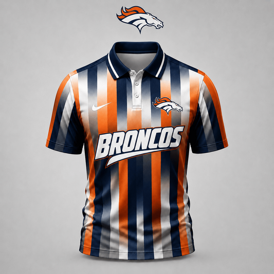 DEN x NFL Premium Team Polo Shirt For Men Football