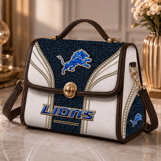 DET x NFL Glitter Leather Handbag