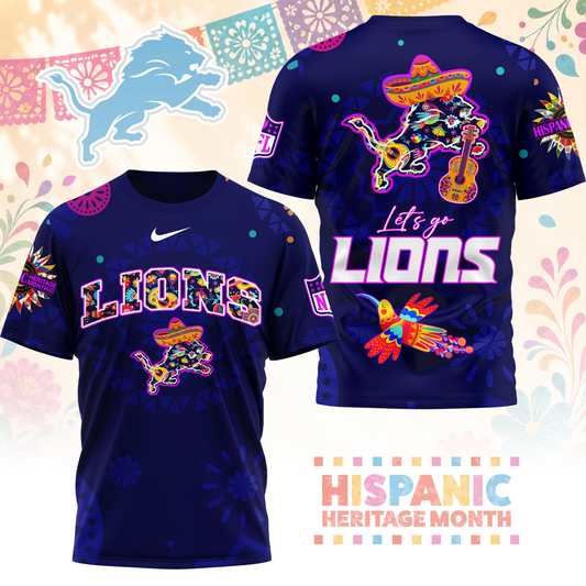 DET x NFL Hispanic Heritage Fiesta 3D Shirt 2007