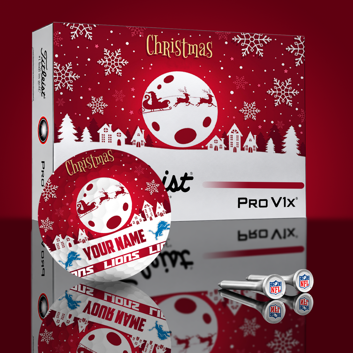 DET x NFL PERSONALIZED GOLF BALL LIMITED EDITION V3