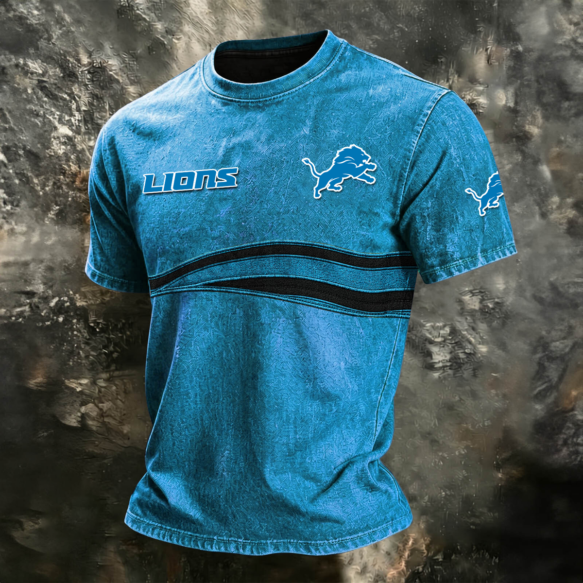 DET x NFL Washed Cotton Retro Men's T-shirt