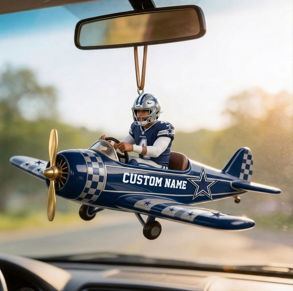 Premium NFL Personalized Car Ornament
