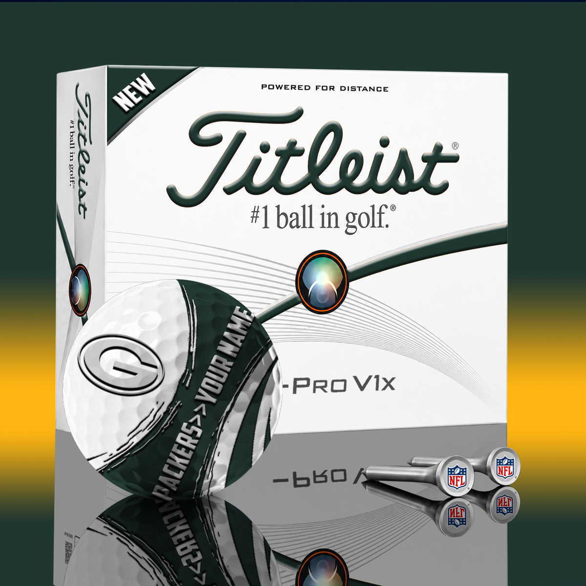 GB x NFL PERSONALIZED GOLF BALL LIMITED EDITION