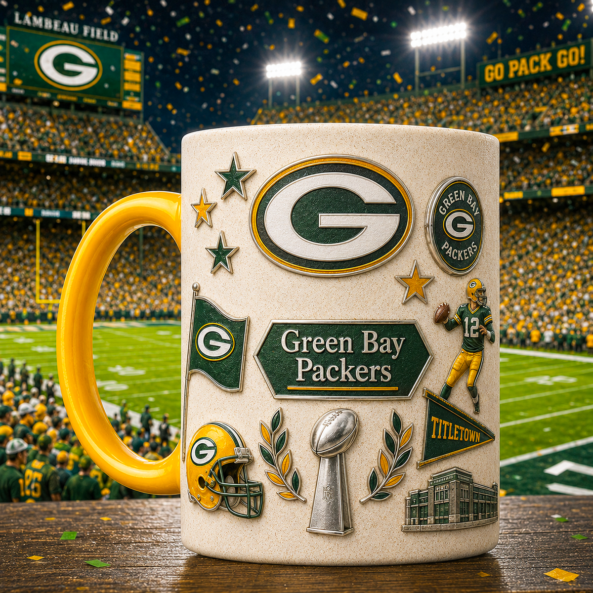 GB x NFL Premium Fan Pride Mug