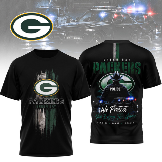 GB x NFL Premium Police Tribute Team 3D Shirt