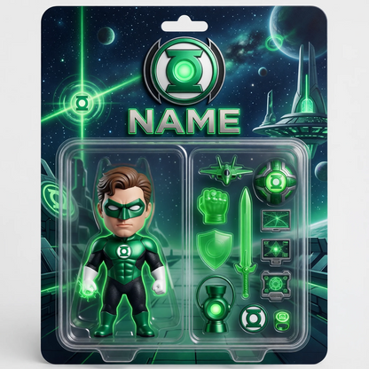 Custom Superhero Action Figure Plaque, Personalized Fan Photo Plaque, Custom Comic Hero Collectible Gift, Personalized Action Figure Display for Fans BQH
