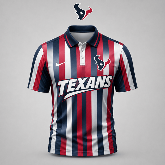 HOU x NFL Premium Team Polo Shirt For Men Football
