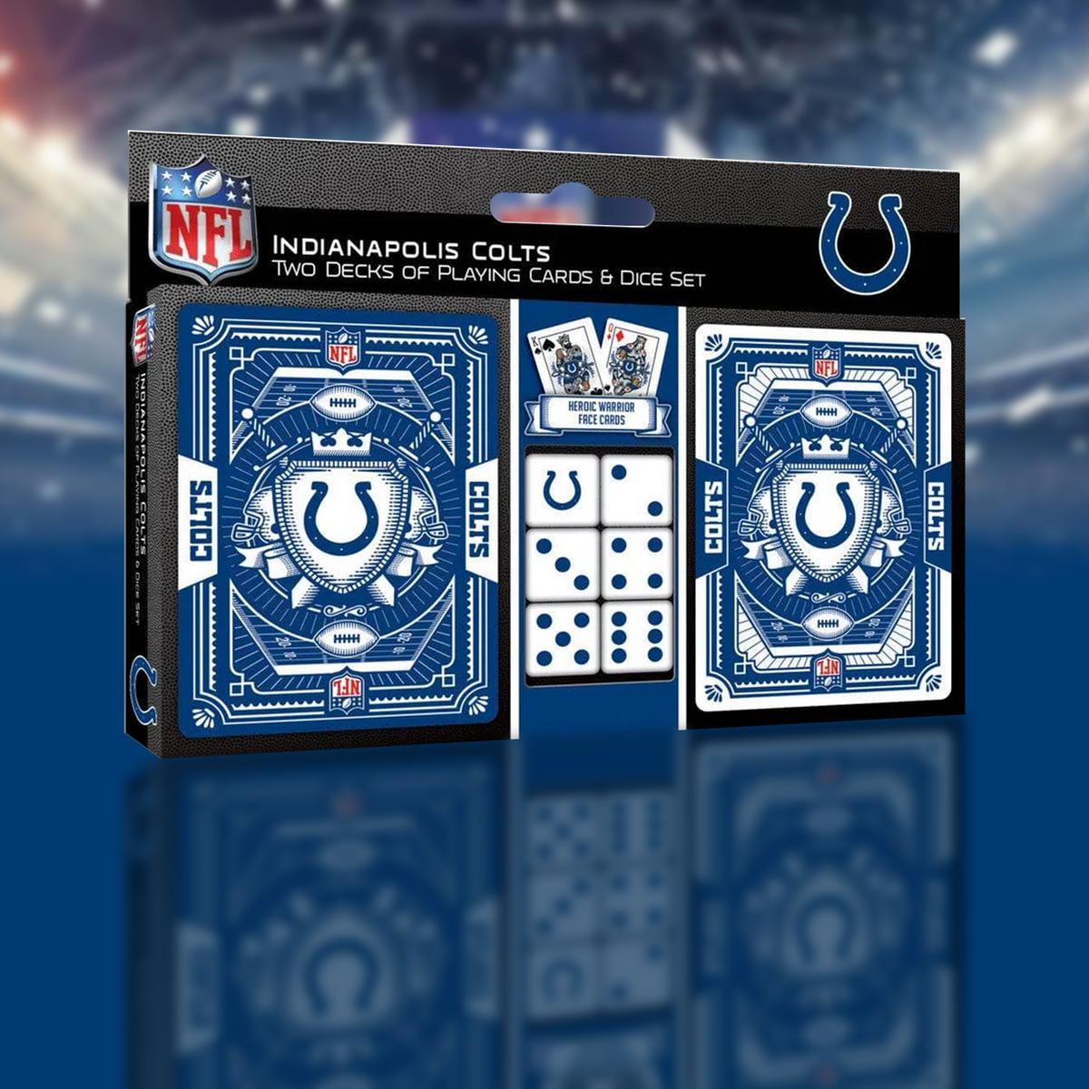 IND x NFL 2-Pack Playing Cards & Dice Set