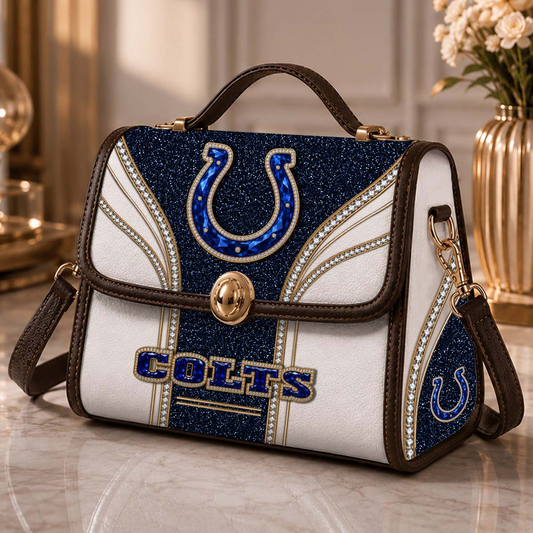 IND x NFL Glitter Leather Handbag
