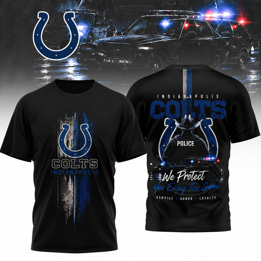 IND x NFL Premium Police Tribute Team 3D Shirt