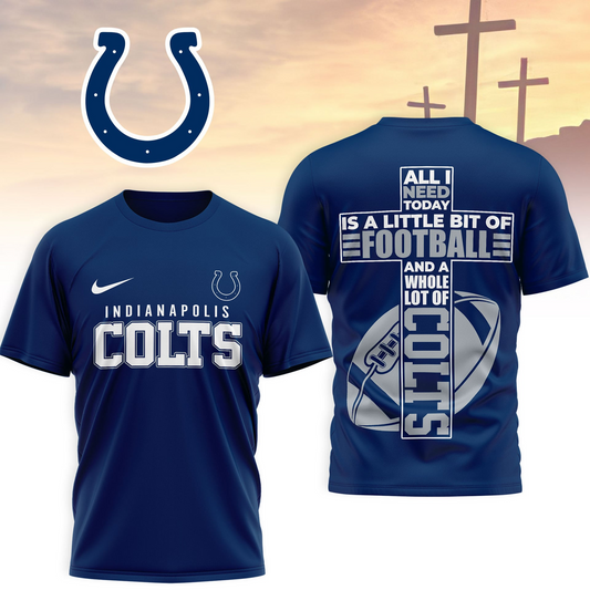IND x NFL Whole Lot of Football Christian Cross 3D Shirt