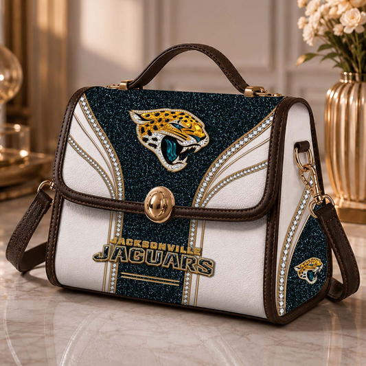 JAC x NFL Glitter Leather Handbag