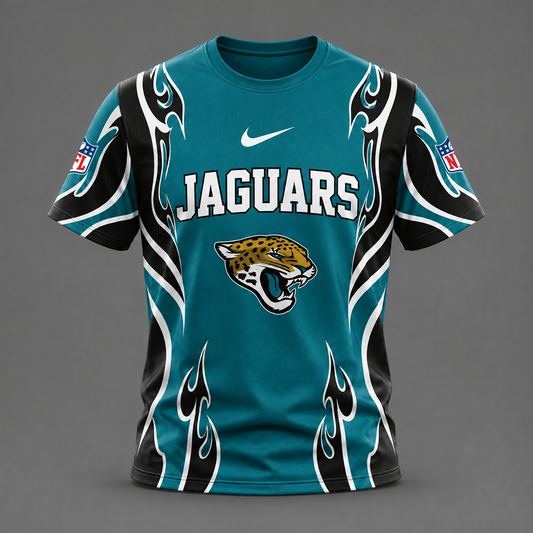 JAC x NFL Premium Football Flame Tribal All Over Print T-Shirt 2208